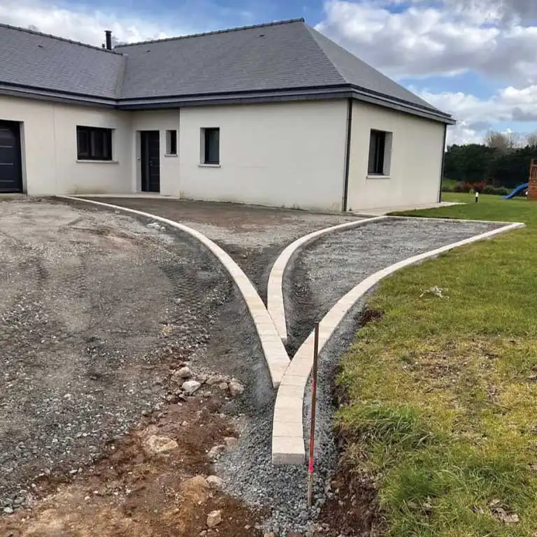 Chainette de pavé pour une maison à Châteaulin dans le Finistère